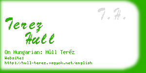 terez hull business card