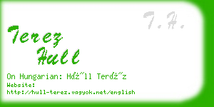 terez hull business card